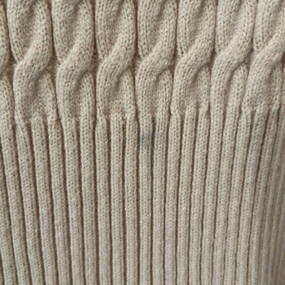 Anthropologie Flat White Long Sleeve Sweater Dress Tan Beige Size XL - Picture 7 of 7